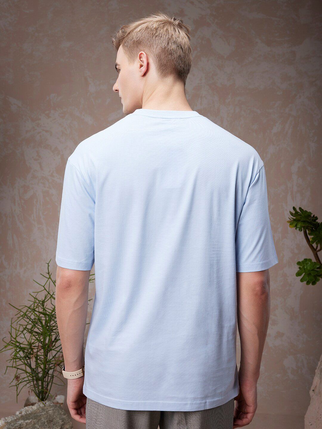 Bewakoof American Pima Round Neck Oversized T-shirt