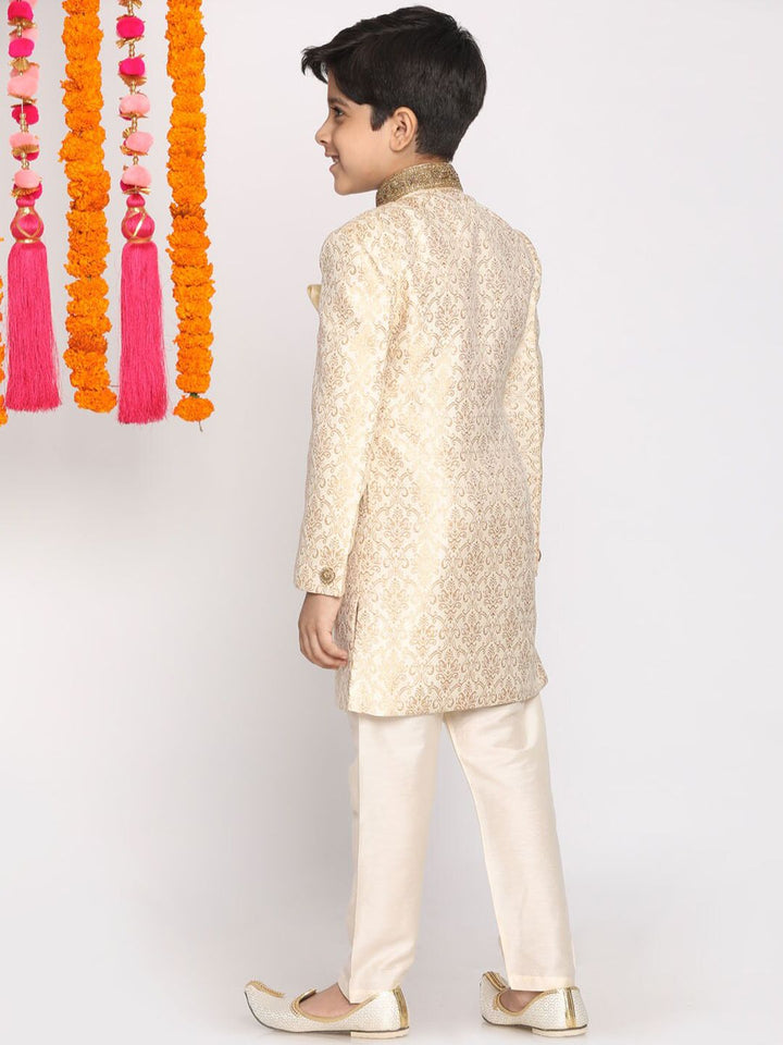 Vastramay Boys Design Reka Bentuk Slim-Fit Sherwani Set