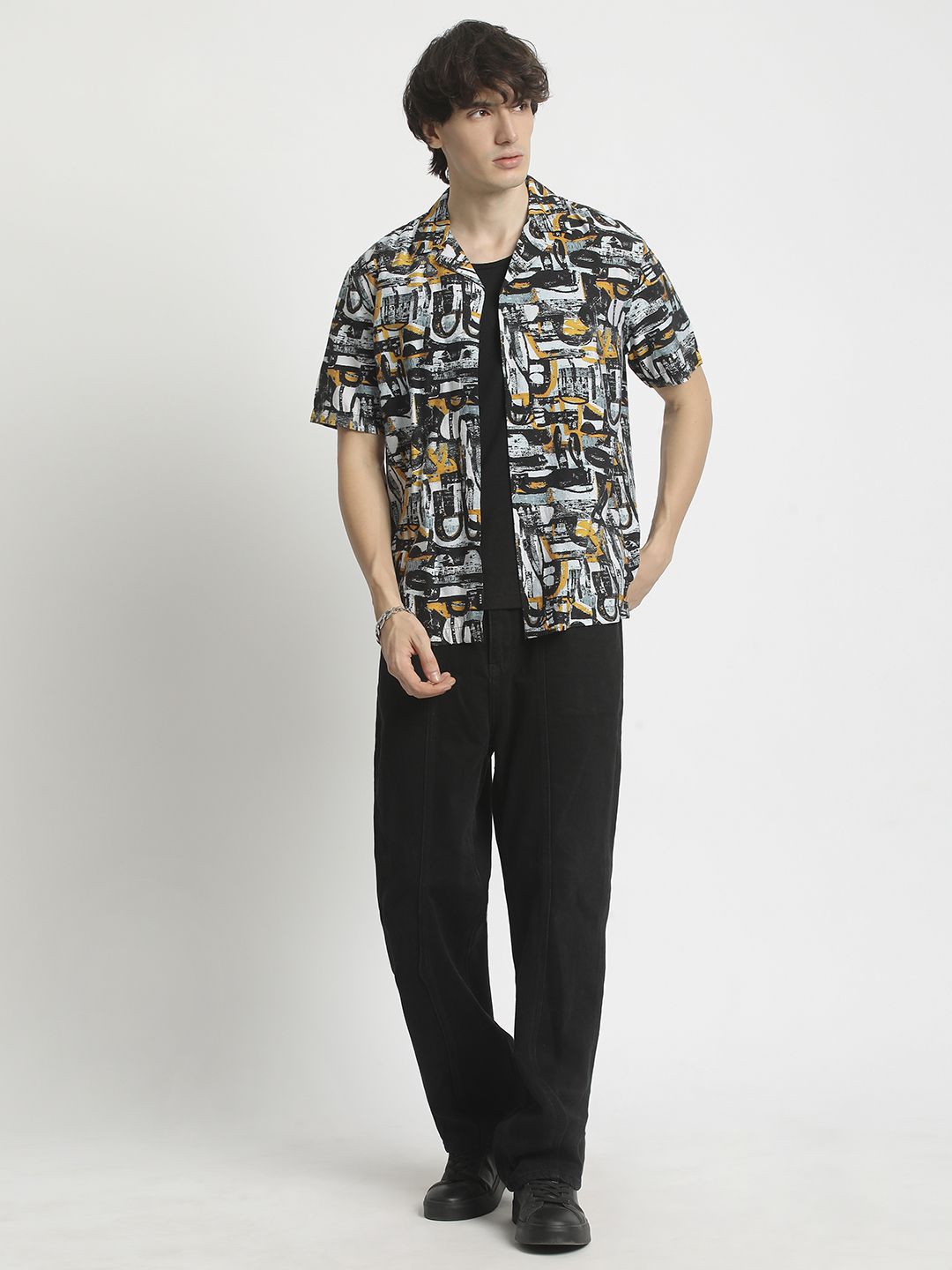 THE BEAR HOUSE Men Opaque Printed Casual Shirt