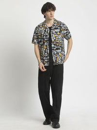THE BEAR HOUSE Men Opaque Printed Casual Shirt