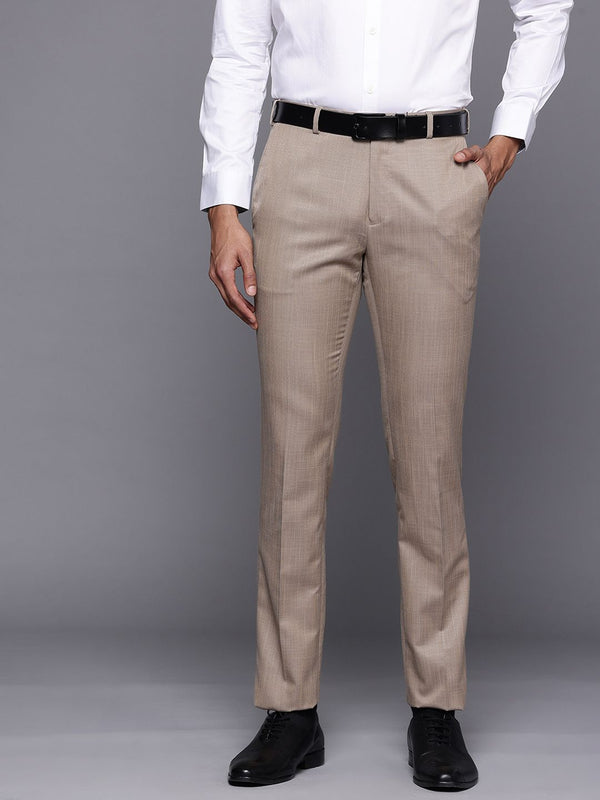 Raymond Men Slim Fit Textured Trousers