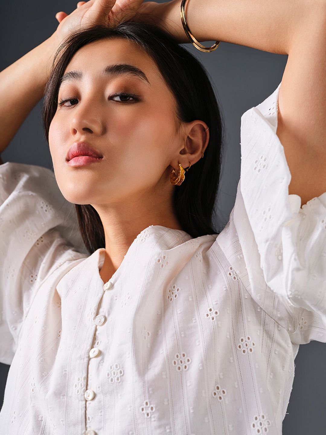 AND Floral Cotton Top