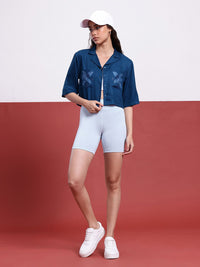 DressBerry Edgy Aesthetics Printed Pocket Shirt