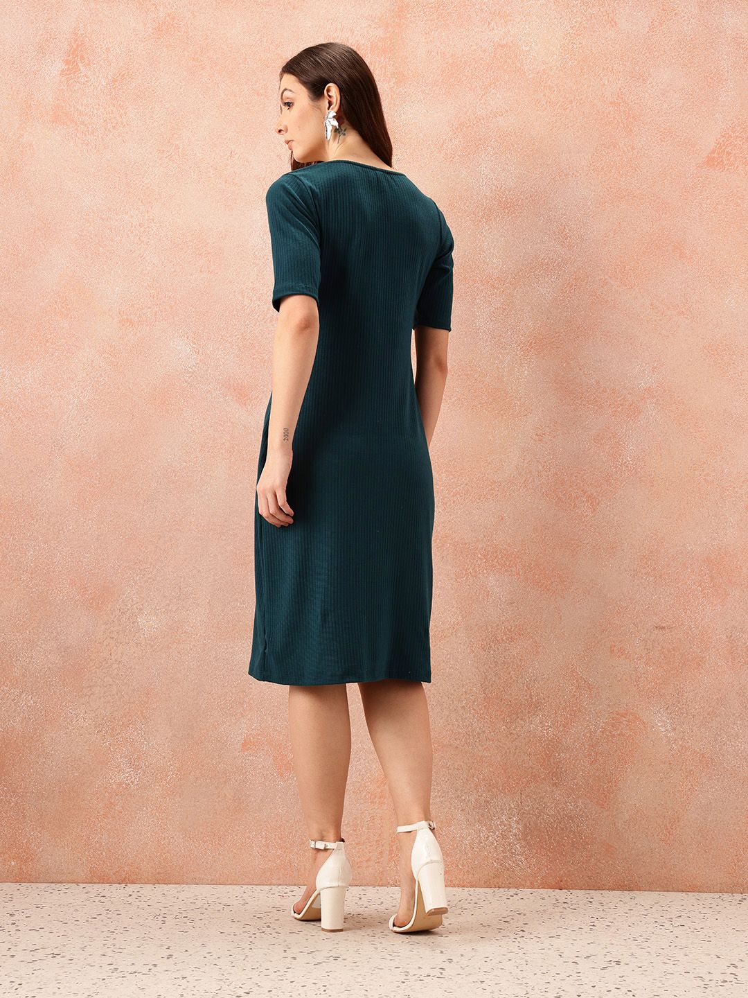 all about you Formal Ribbed Sheath Dress
