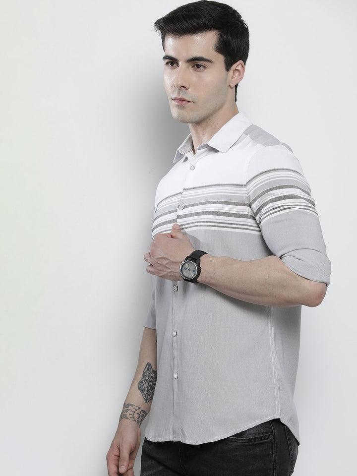 The Indian Garage Co Men Striped Casual Shirt