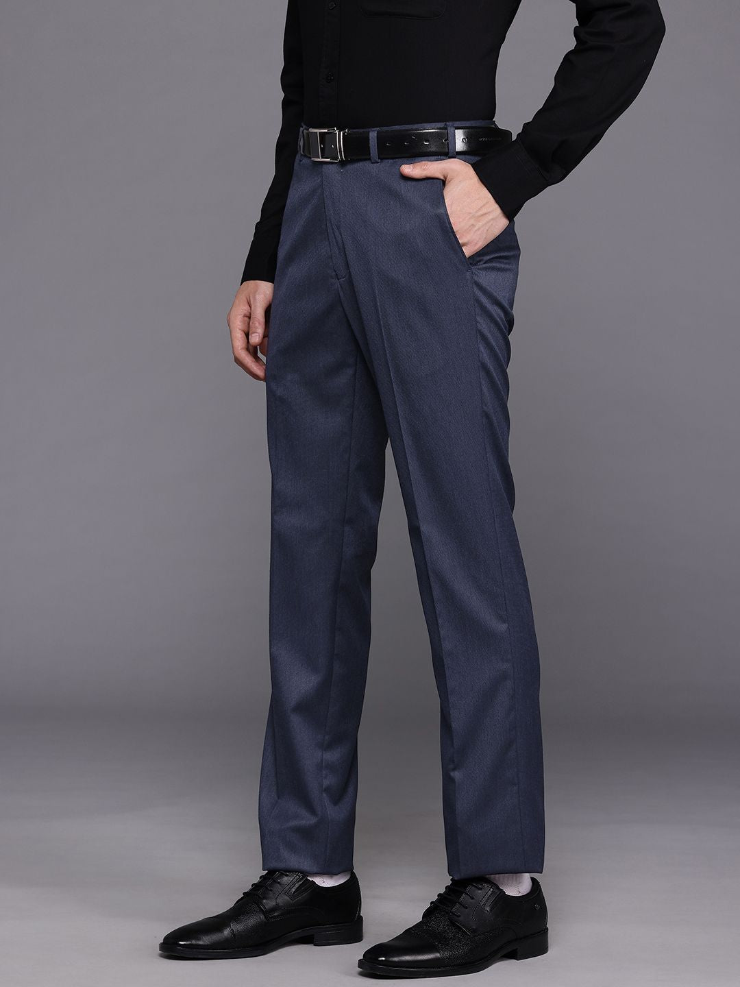 Raymond Men Mid-Rise Contemporary Fit Formal Trousers
