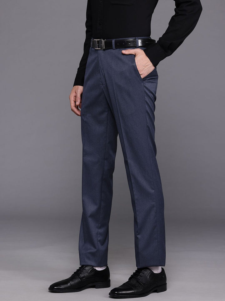 Raymond Men Mid-Rise Contemporary Fit Formal Trousers