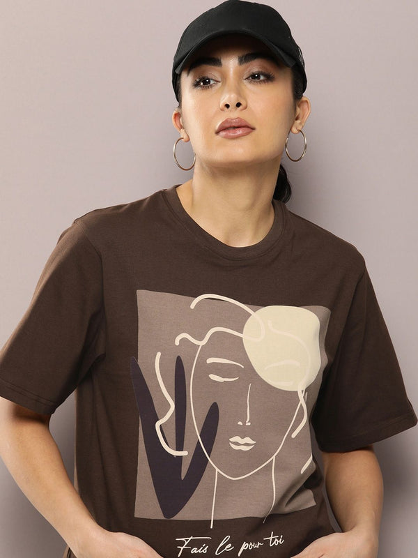 DILLINGER Graphic Printed Oversized Pure Cotton T-shirt