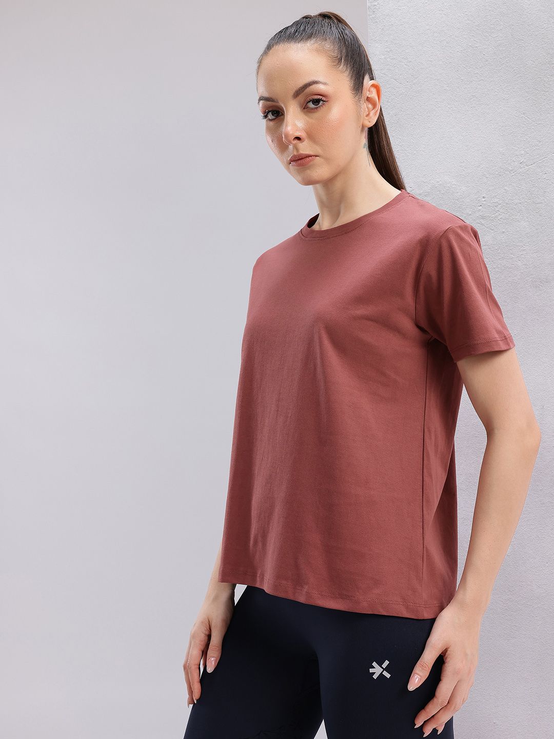 HRX by Hrithik Roshan Printed Pure Cotton Yoga T-shirt
