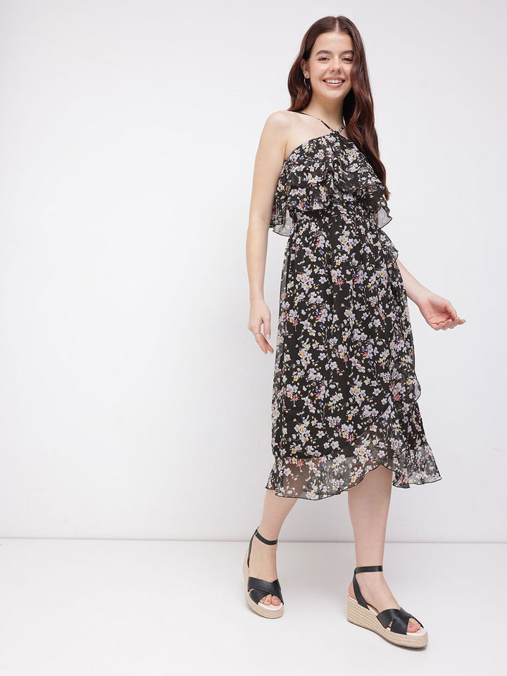 DressBerry Floral Sweetie Layered A-line Dress