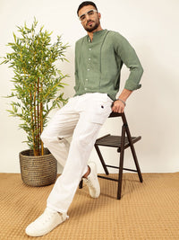 Thomas Scott Men Premium Slim Fit Textured Casual Shirt