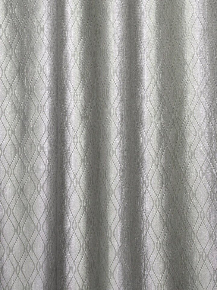 Cortina Grey Set of 2 Embossed Abstract Printed Door Curtains