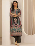Libas Ethnic Motifs Printed Round Neck Straight Kurta with Palazzos