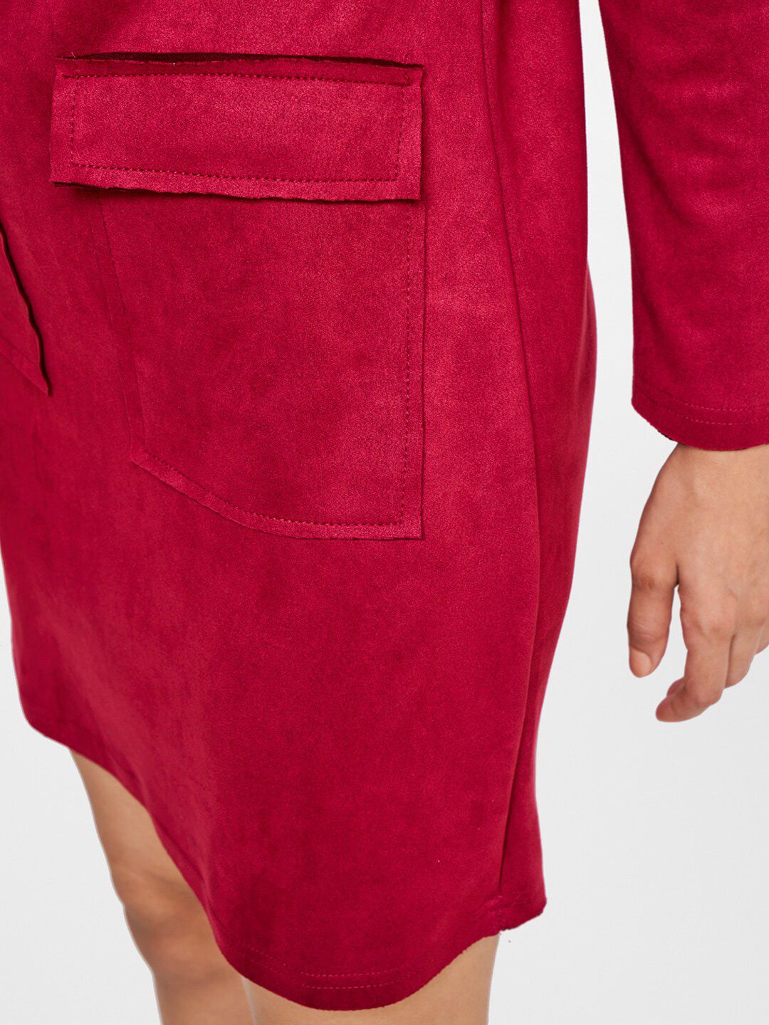 AND Women Red Solid Sheath Dress