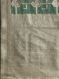 Saree mall Ethnic Motifs Zari Organza Banarasi Saree
