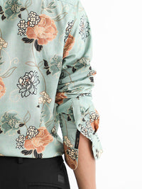 RARE RABBIT Men Nord Regular Fit Floral Printed Cotton Shirt