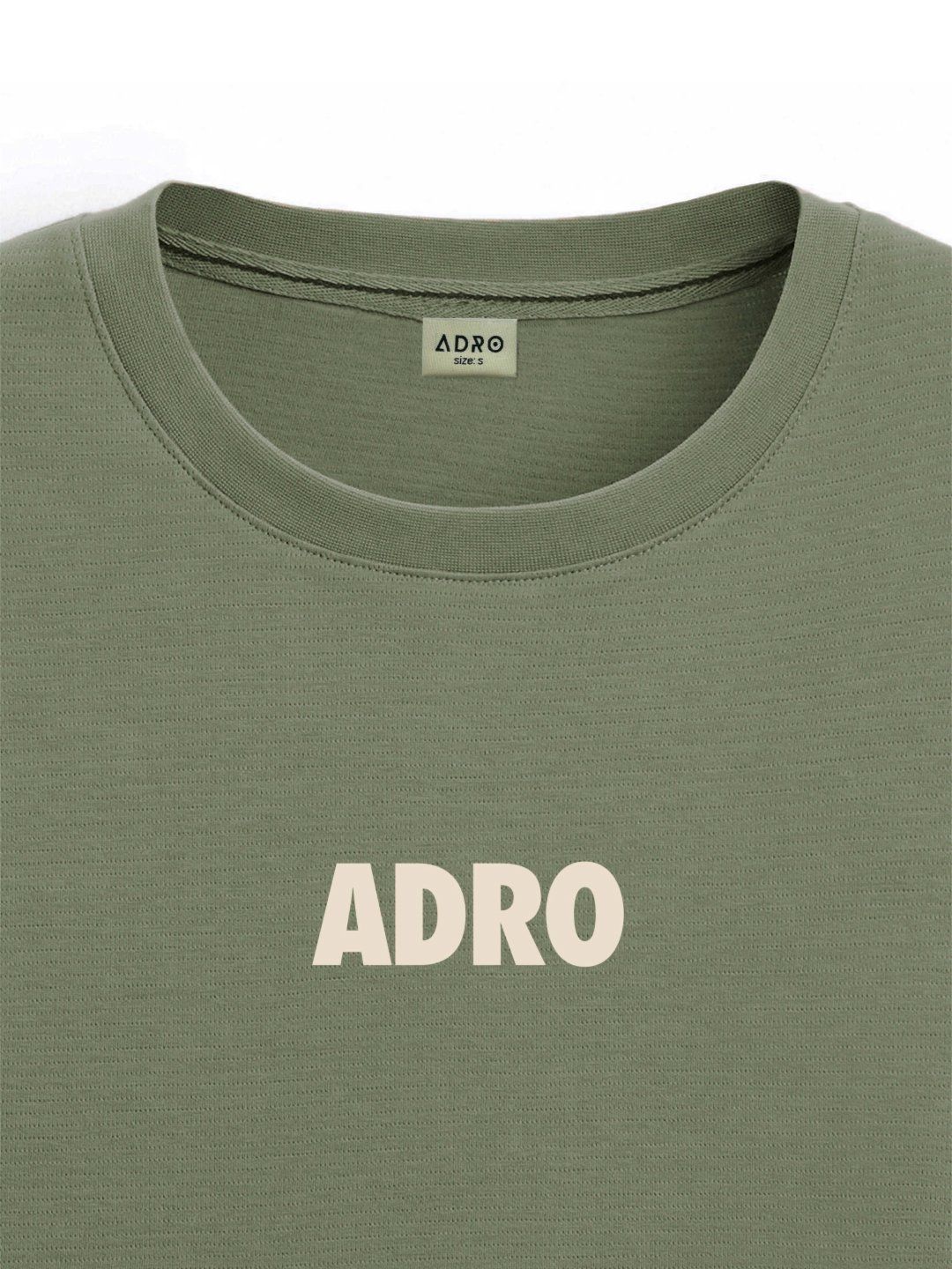 ADRO Men Typography Printed Raw Edge T-shirt