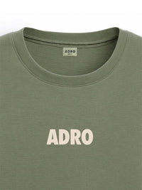 ADRO Men Typography Printed Raw Edge T-shirt