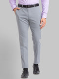 Park Avenue Men Striped Slim Fit Formal Trousers