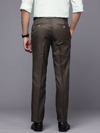Raymond Men Checked Slim Fit Formal Trousers