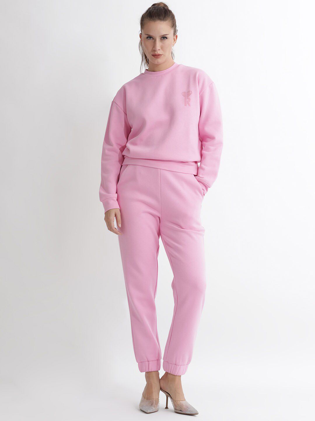RAREISM Round Neck Cotton Sweatshirt