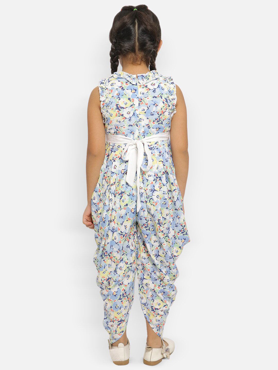 Nauti Nati Girls Printed Dhoti Basic Jumpsuit
