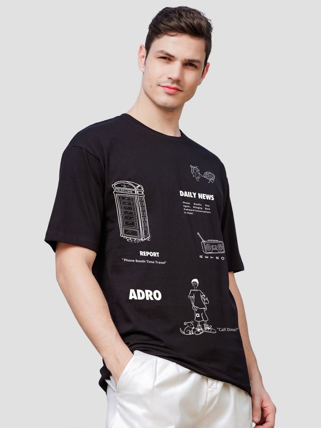ADRO Men Printed T-shirt