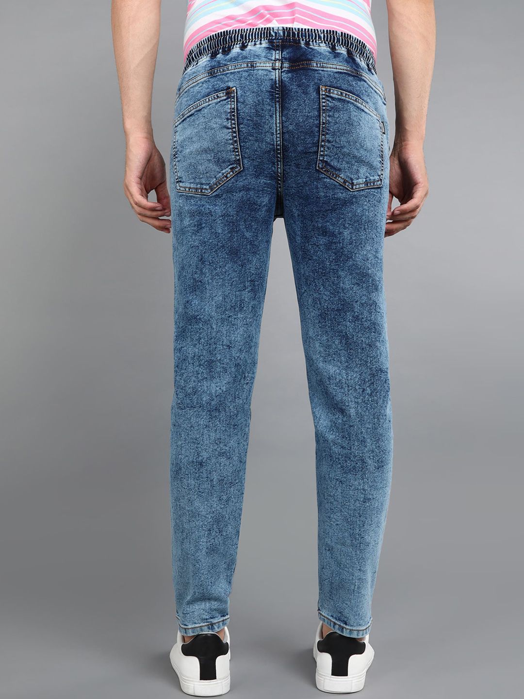 Urbano Fashion Men Regular Fit Washed Heavy Fade Stretchable Jeans