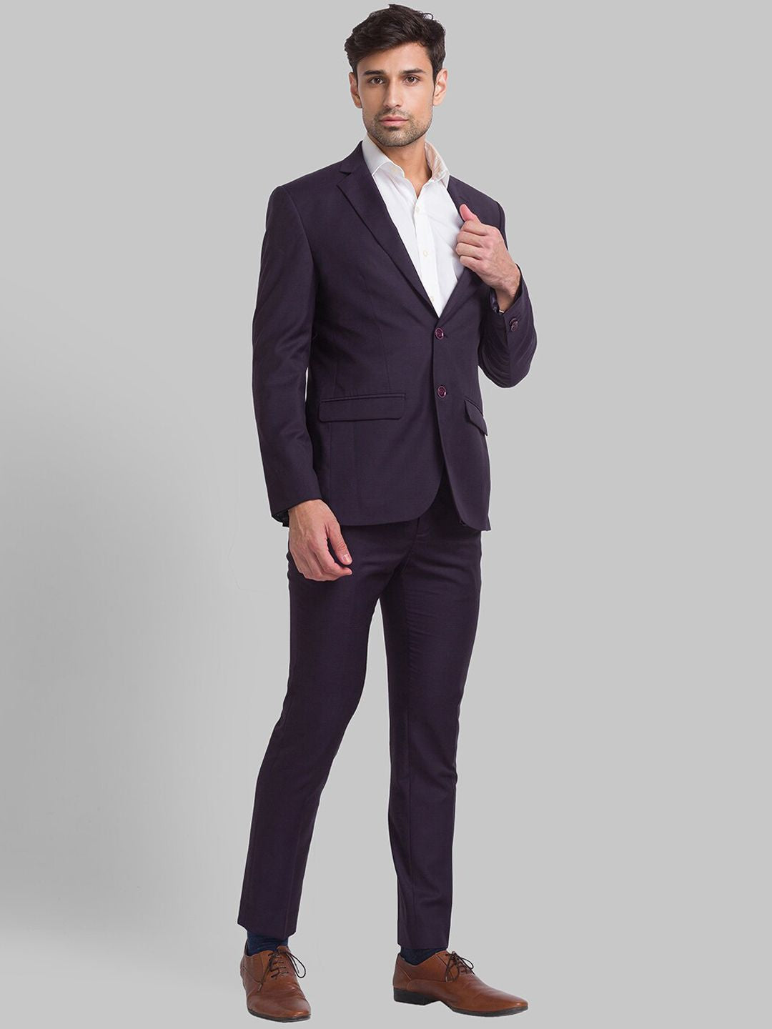 Park Avenue Men Single-Breasted Super Slim-Fit 2-Piece Suit