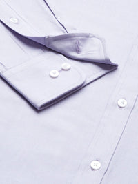 Park Avenue Men Light Purple Self Design Slim Fit Pure Cotton Formal Shirt