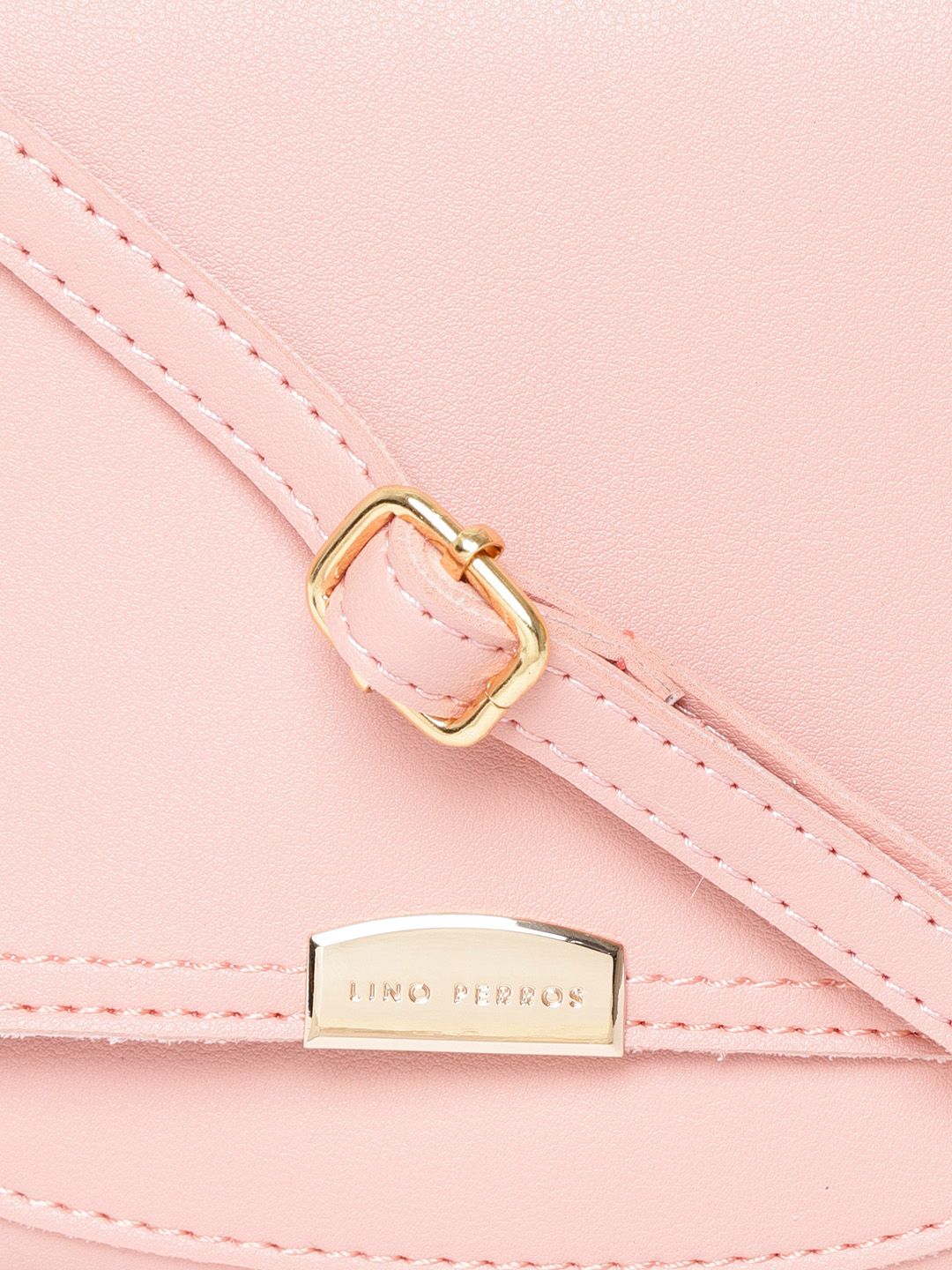 Lino Perros Pink Solid Sling Bag