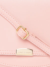 Lino Perros Pink Solid Sling Bag
