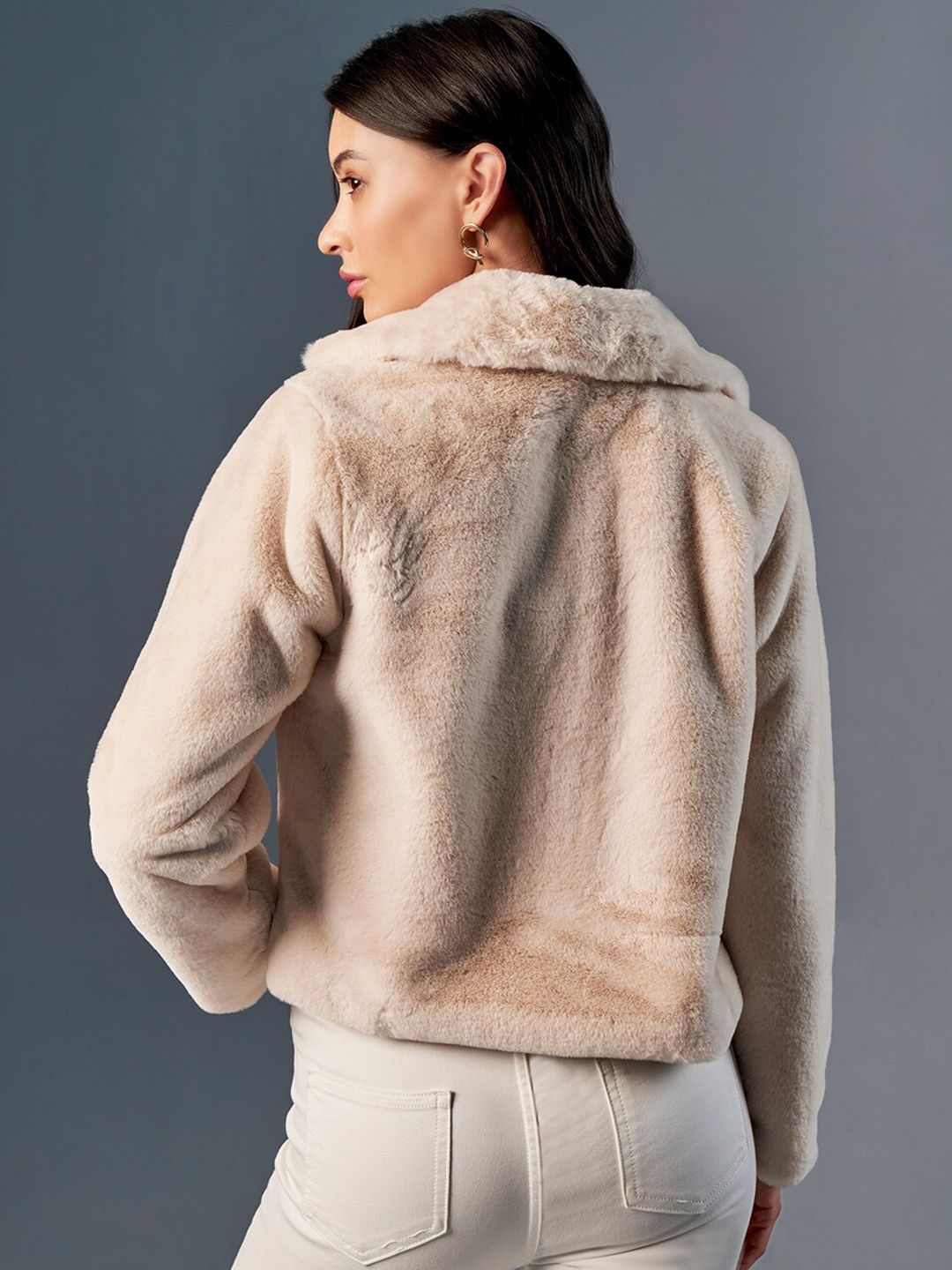 AND Spread Collar Crop Tailored Jacket