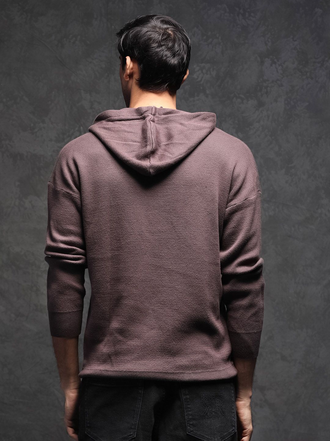 RARE RABBIT Men Zarr Slim Fit Hooded Sweatshirt