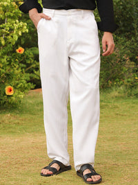 Campus Sutra Men Mid-Rise Relaxed Loose Fit Easy Wash Trouser