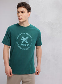 HRX by Hrithik Roshan Men Typography Printed Training T-shirt