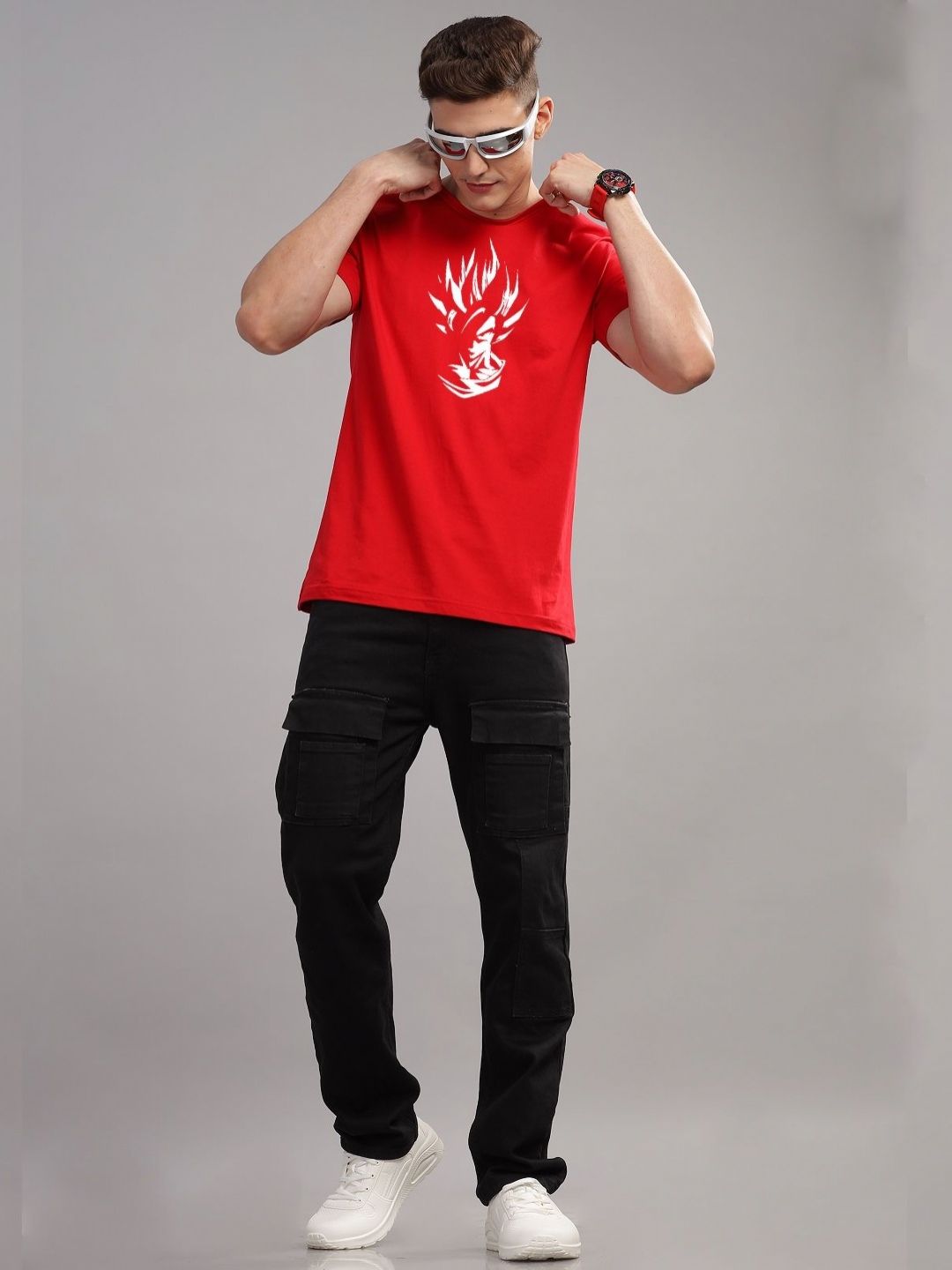 ADRO Men Typography Printed Raw Edge T-shirt