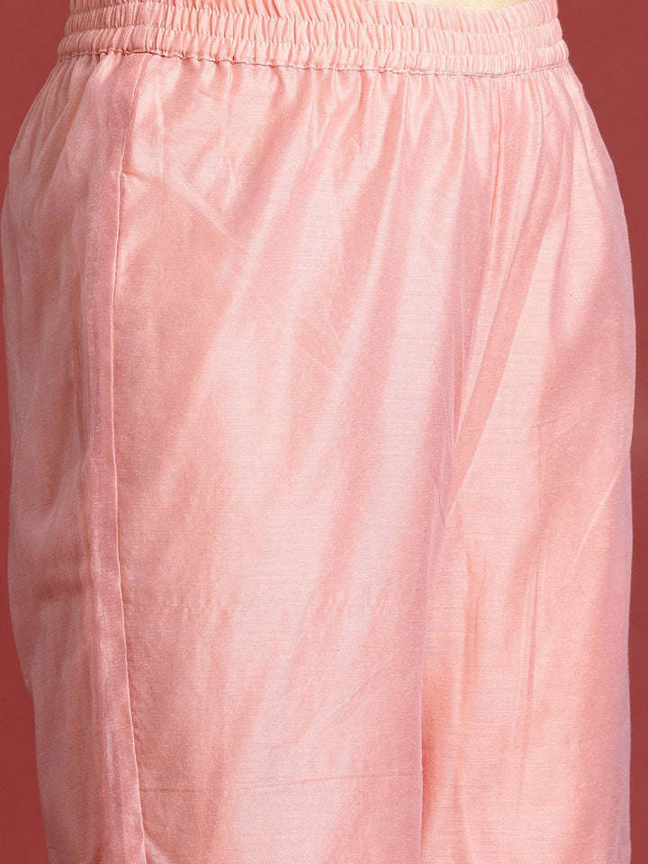 Anouk Striped Regular Kurta with Sharara & With Dupatta
