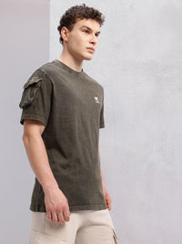 HRX by Hrithik Roshan Pure Cotton Pocket Lifestyle T-shirt