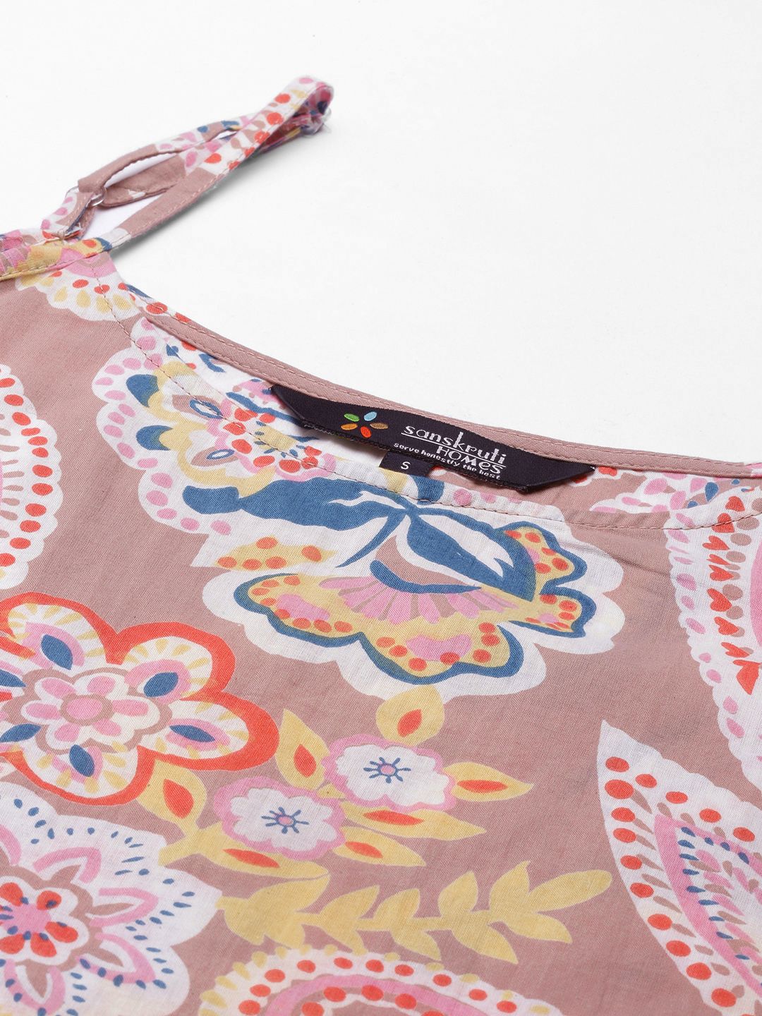 SANSKRUTIHOMES Women Mauve Pure Cotton Printed Pyjama Set