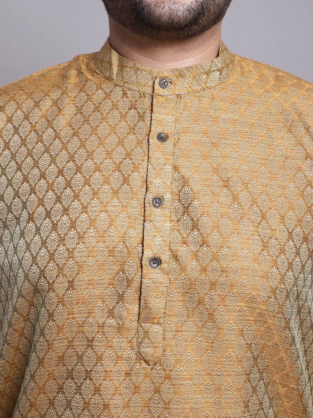 Kurta Rekaan Tenun Motif Etnik SOJANYA PLUS Dengan Baju Tidur & Jaket Nehru
