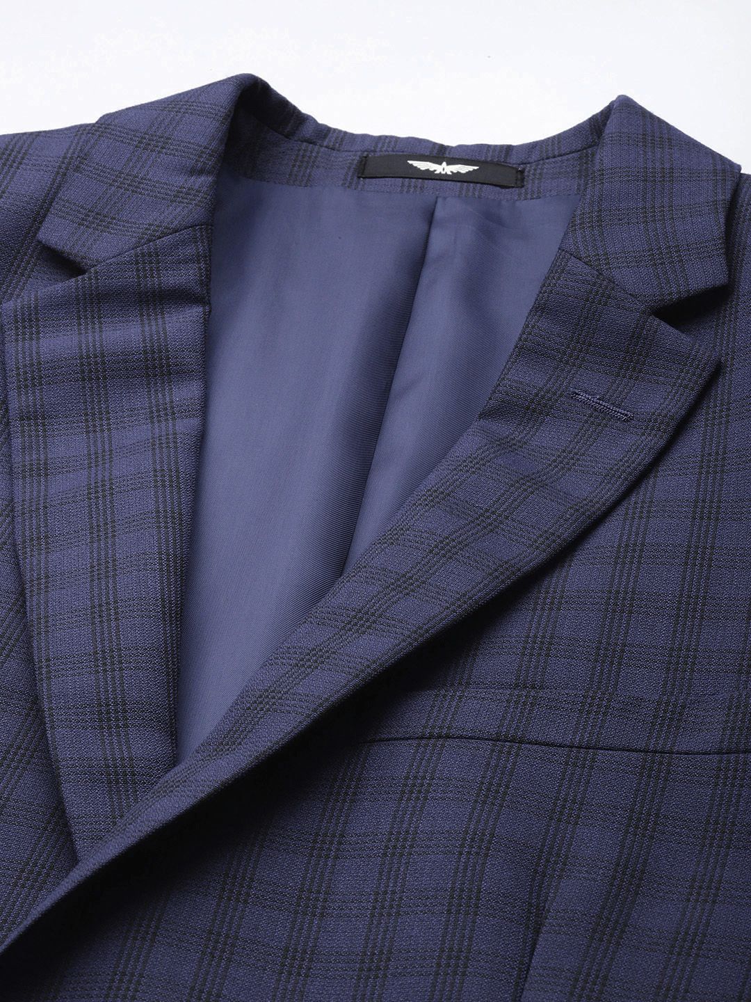 Park Avenue Super Slim Fit Checked 3 Piece Formal Suit
