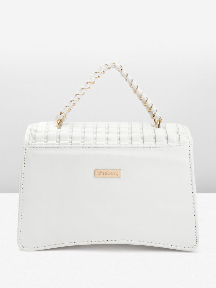 DressBerry Textured Structured Satchel