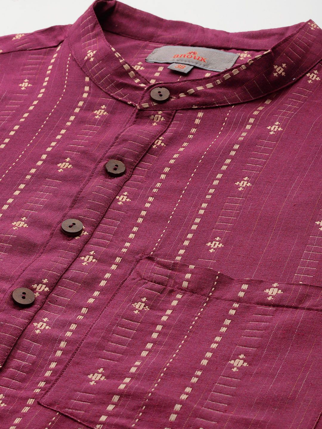 Anouk Woven Design Straight Kurta