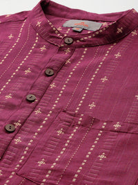 Anouk Woven Design Straight Kurta