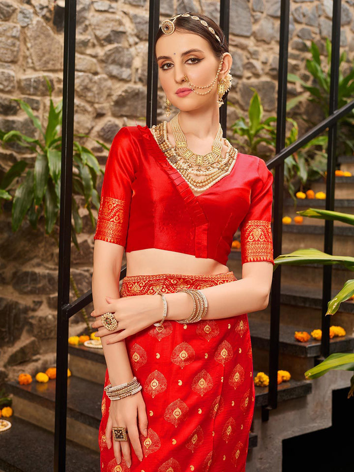 KALINI Ethnic Motifs Woven Design Zari Detail Paithani Saree