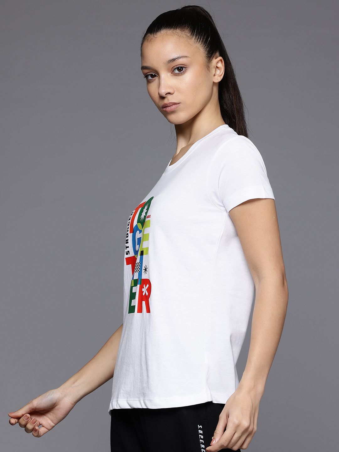 HRX by Hrithik Roshan Printed Casual T-shirt