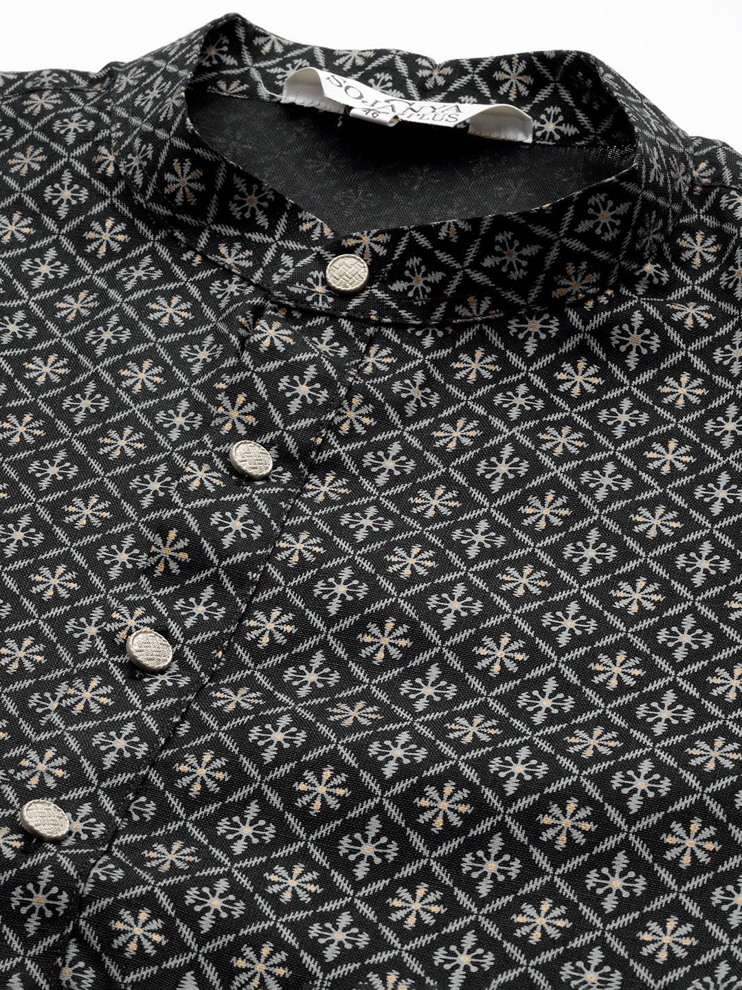 SOJANYA PLUS Men Plus Size Ethnic Motifs Printed Kurta