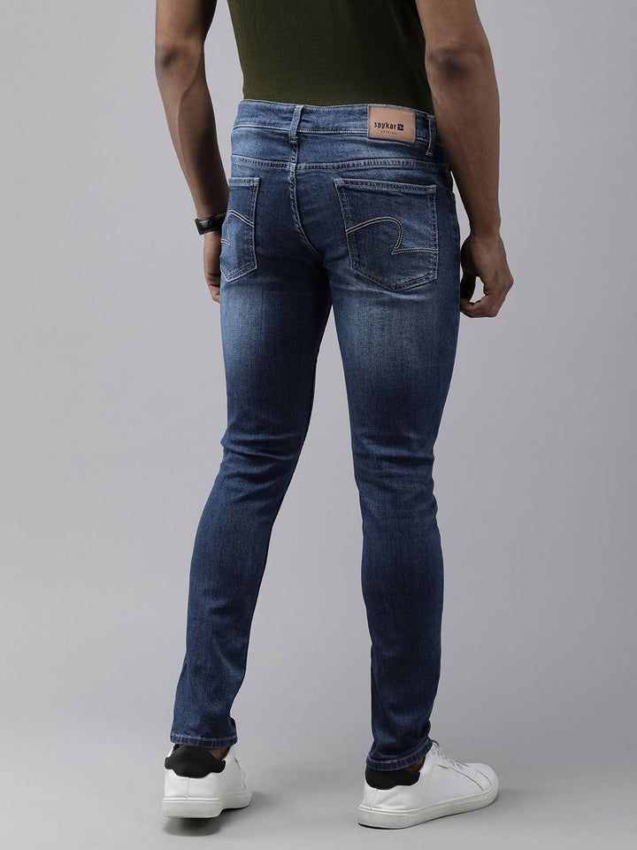 SPYKAR Men Super Skinny Fit Low-Rise Light Fade Stretchable Jeans