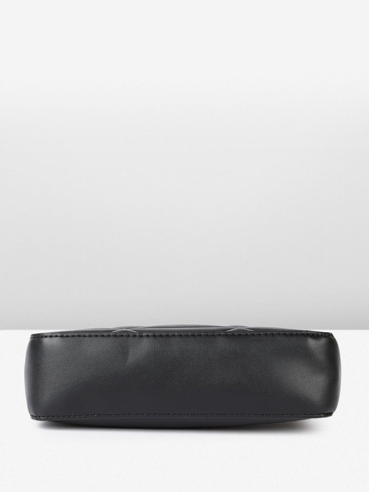 DressBerry Geometric Structured Handheld Bag with Quilted